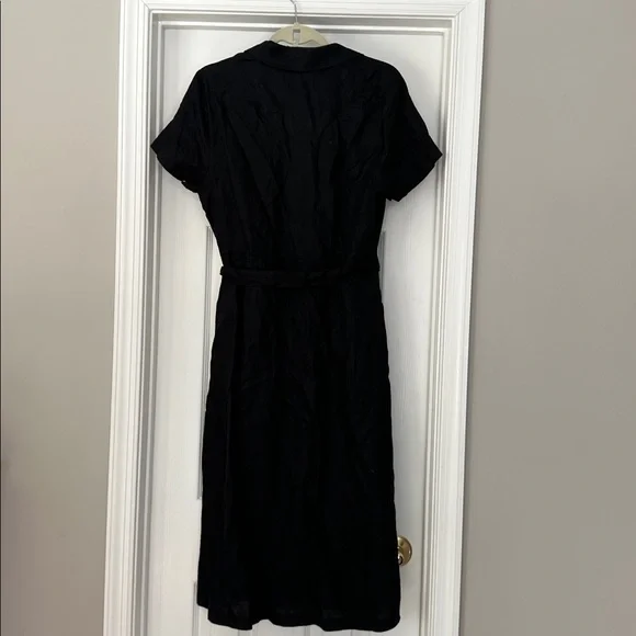100% European Linen Button Front Dress - Picture 6 of 14